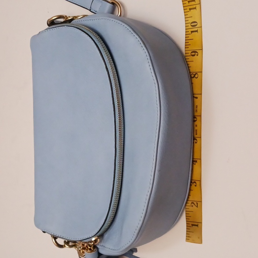 Isabelle size small women's crossbody bag in light blue. - Picture 16 of 17